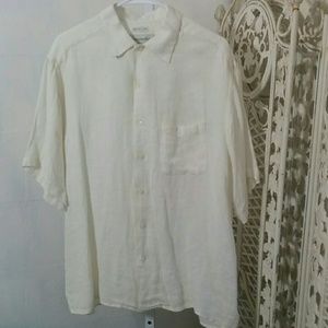 🌠3/$27 Banana Republic Irish Linen Shirt Medium